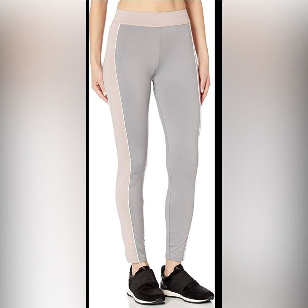 NWT Minkpink pale pink and gray crop leggings XS